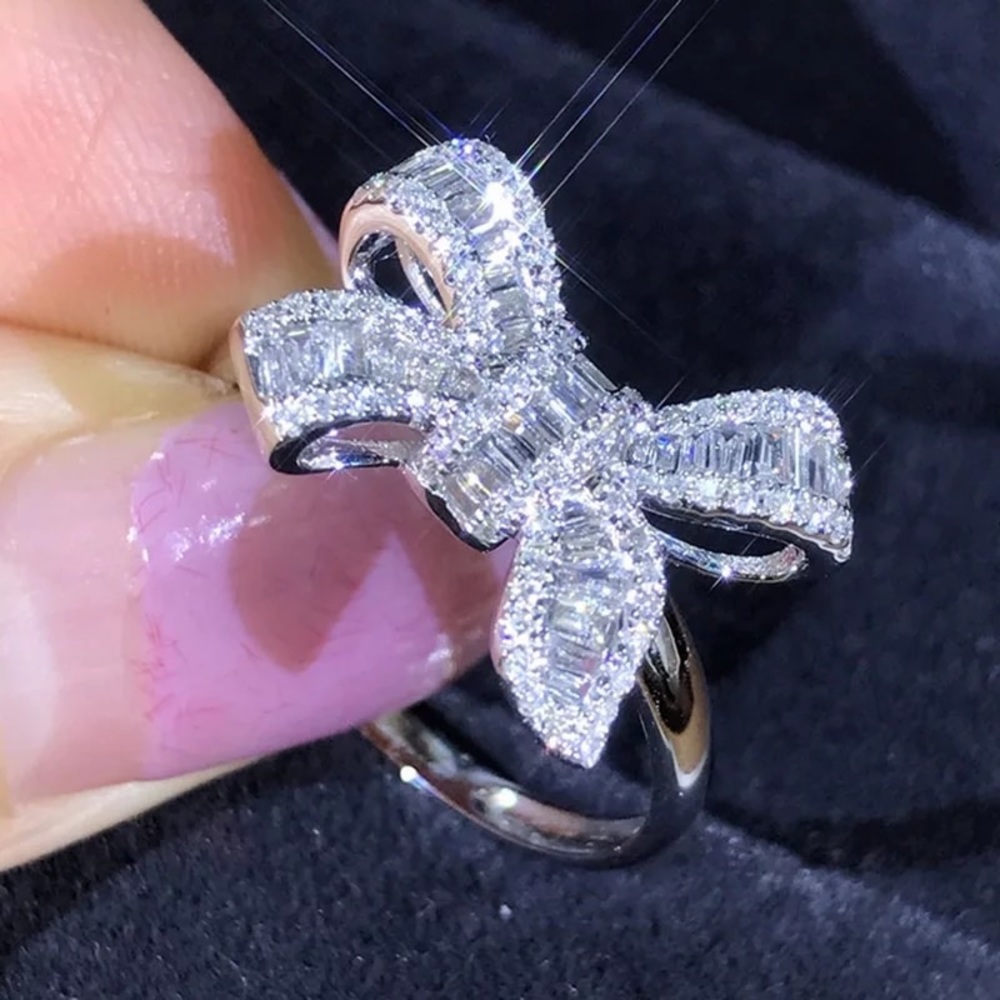 Crystal Bow Ring